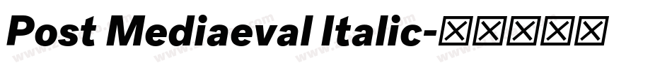 Post Mediaeval Italic字体转换